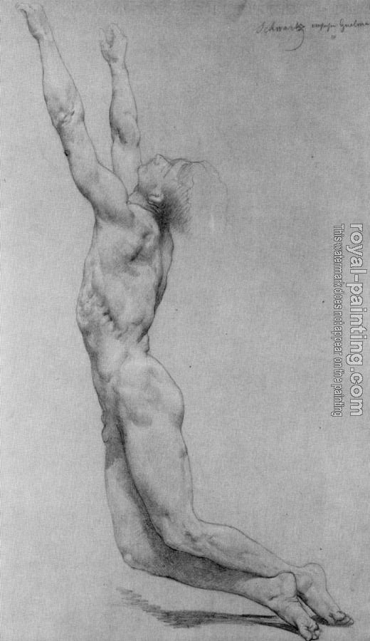 William-Adolphe Bouguereau : Study for The Flagellation of Christ